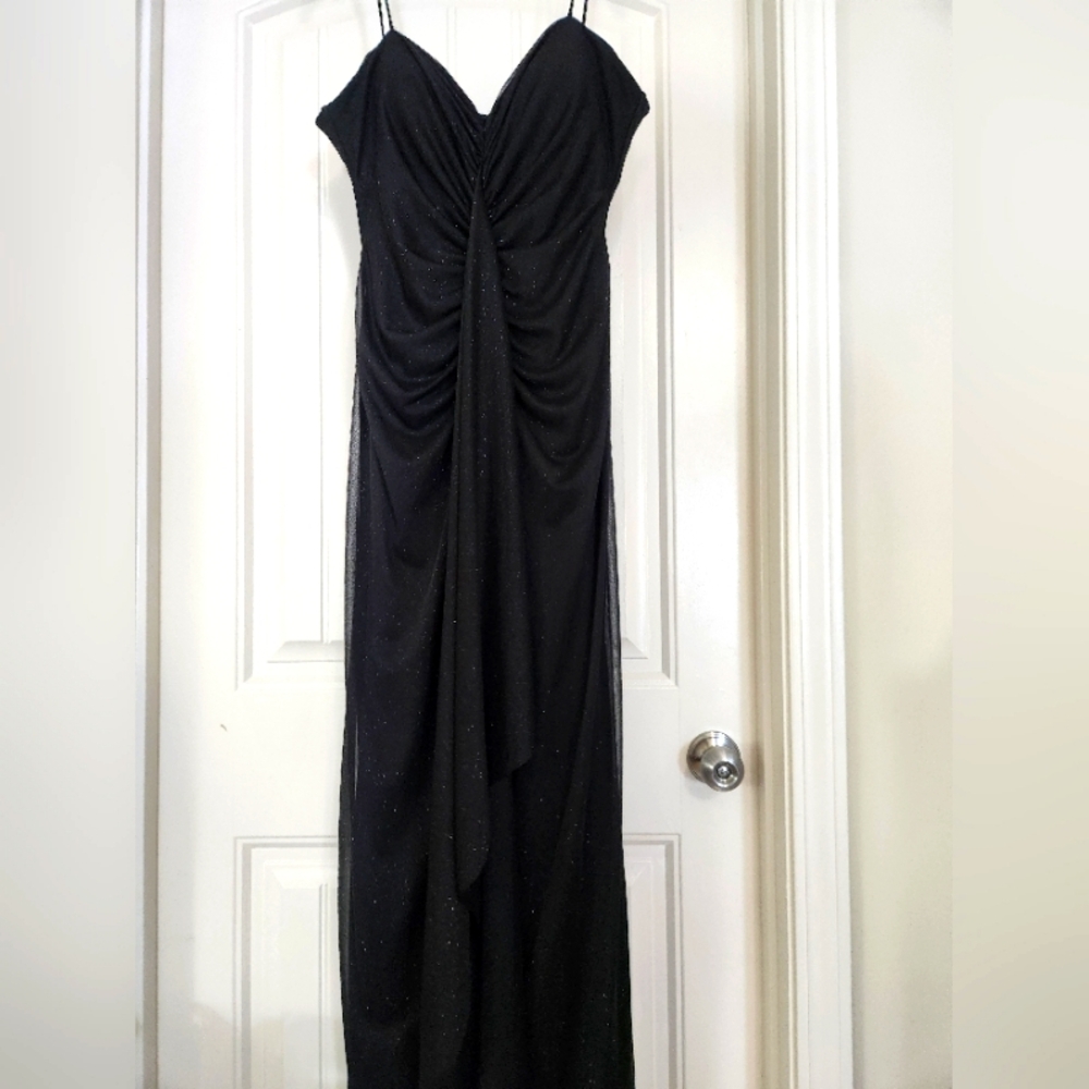 Long Black Cocktail Dress
